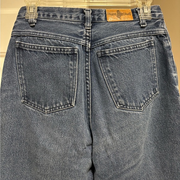 100% Cotton Hunt Club Straight Leg Blue Jeans - Picture 4 of 7